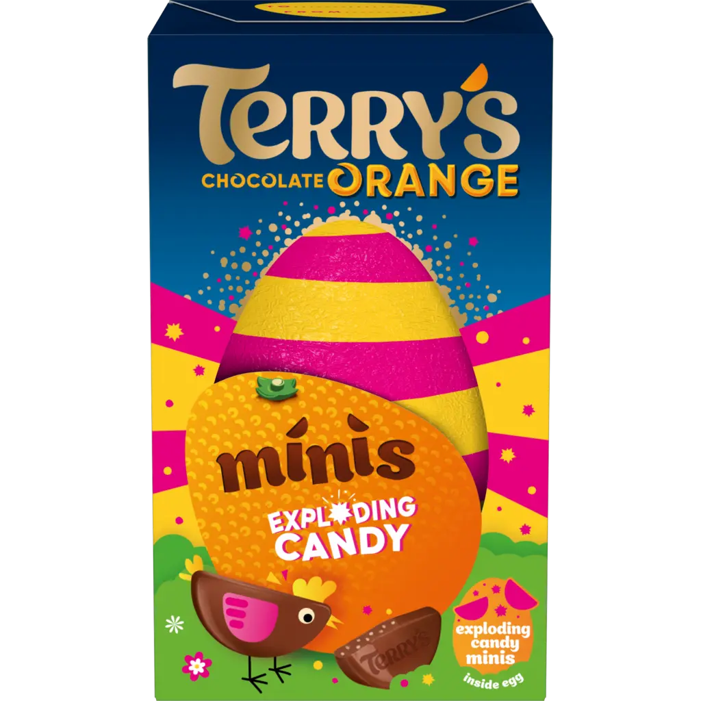 Terry's Chocolate Orange Egg With Exploding Candy Minis 91g OhMyCandyBox