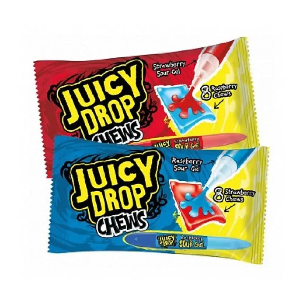 Bazooka Juicy Drop Chews Strawberry & Raspberry 67g OhMyCandyBox