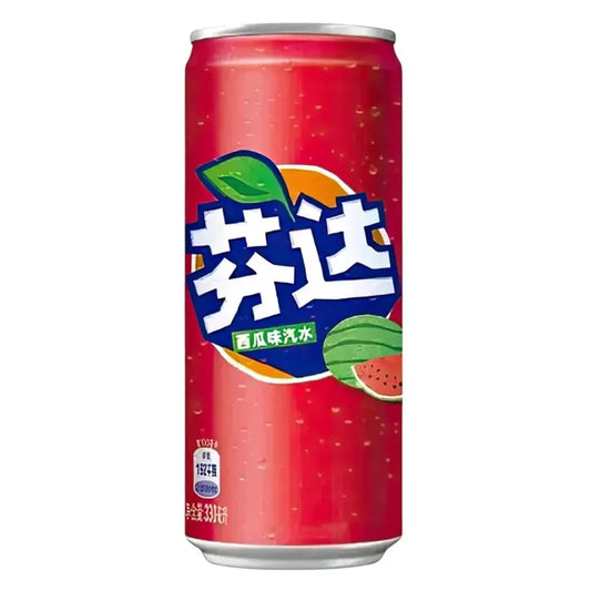 Fanta napitak s okusom lubenice u crvenoj limenci, 330 ml