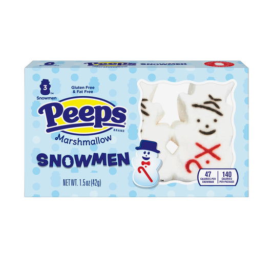 Peeps Marshmallow Snowmen 3 Pack 42g - OhMyCandyBox