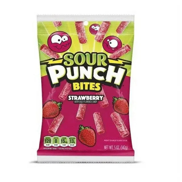 Sour Punch Bites Strawberry 142g OhMyCandyBox