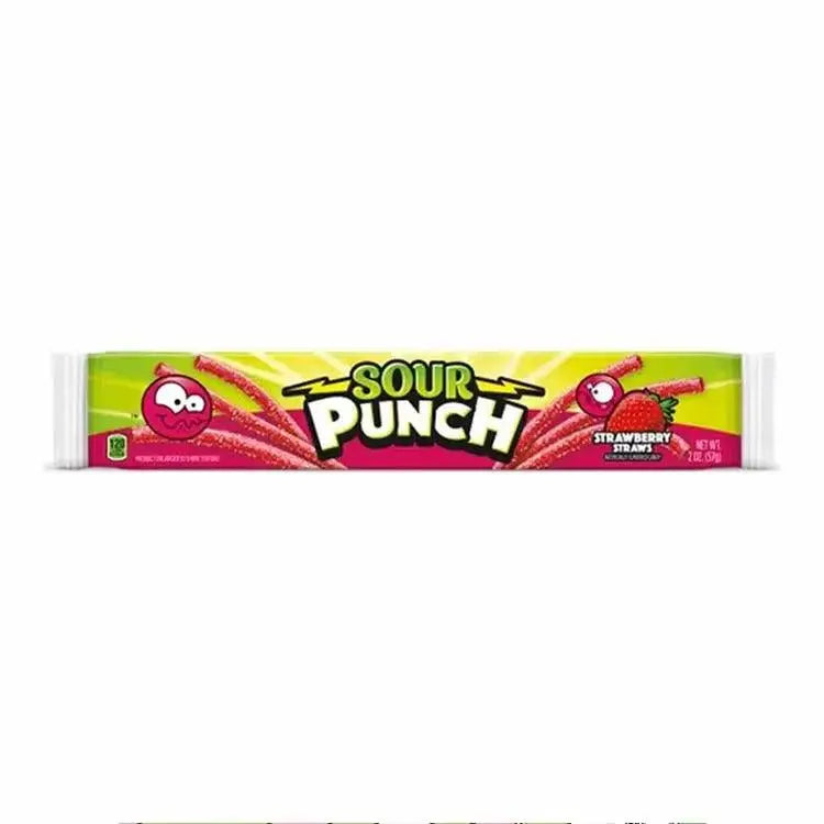 Sour Punch Strawberry Straws 57g OhMyCandyBox