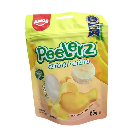 Amos Peelerz Gummy Banana 65g - OhMyCandyBox