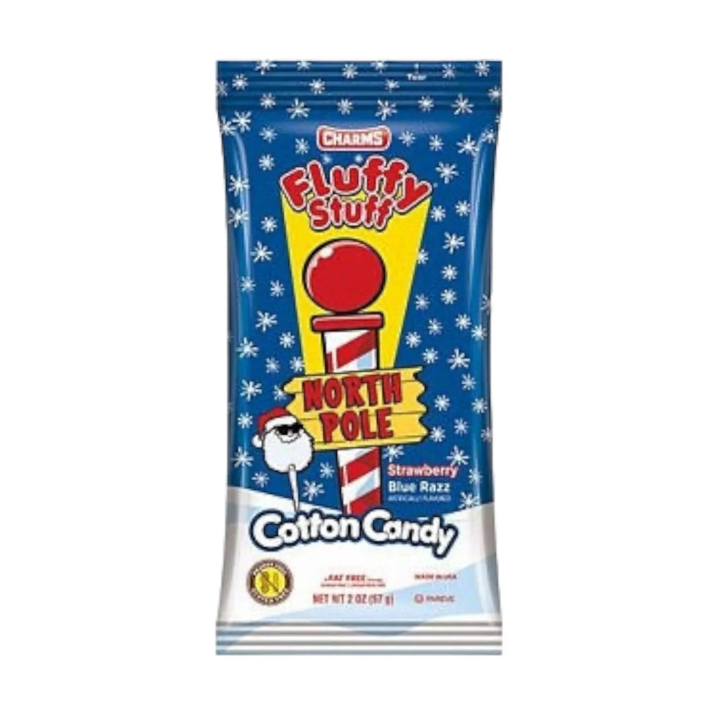 Charms Fluffy Stuff North Pole Cotton Candy 57g - OhMyCandyBox