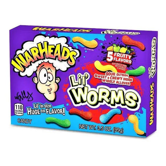 Warheads Lil' Worms 99g - OhMyCandyBox